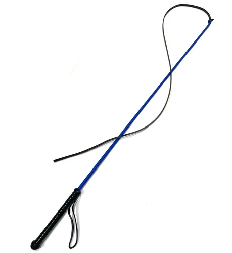 Professional Dual-Texture Braided Training Whip – High-Tensile Nylon and Leather Hybrid Construction with Weighted Precision Balance