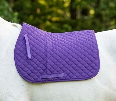 Premium Quilted English Saddle Pad with Custom Filling Options and Breathable Cotton Lining