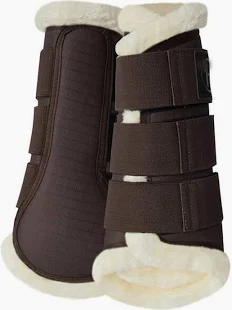 All-Purpose Shock-Absorbing Neoprene Brushing Boots with Reinforced Strike Pad and Triple Velcro Security