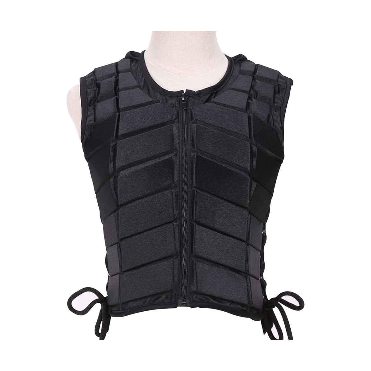 Professional Equestrian Body Protector – High-Impact Articulated Safety Vest with Shock-Absorbing EVA Padding and Side-Lace Adjustment