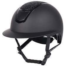 Premium Ventilated Equestrian Riding Helmet with Matte Finish and Adjustable Safety Harness